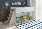 Кровать чердак Л-23.1 белая