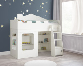 Кровать-домик чердак Л-Д42.3.1 с окном