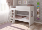 Кровать чердак Л-25.1 белая