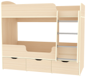Кровать двухъярусная Малыш Двойняшка
