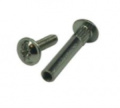 Межсекционная стяжка метал d=5мм, М4х27, никель