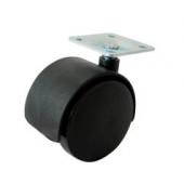 Колесная опора с площадкой d=40, 38х38х1,2мм