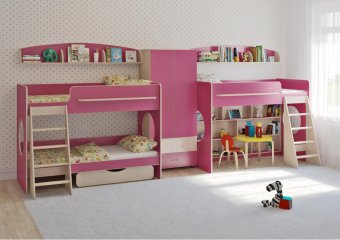 Трехъярусная кровать Л-25.4