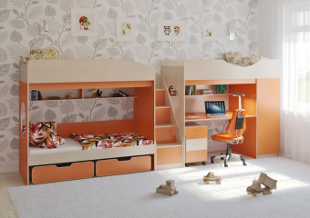 Трехъярусная кровать Л-10.6