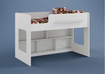 Кровать чердак Л-22 белая