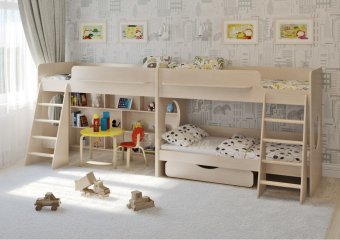Трехъярусная кровать Л-25.3