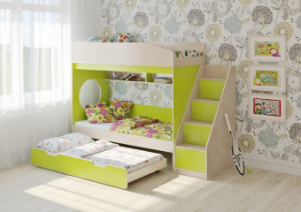 Трехъярусная кровать Л-10.5