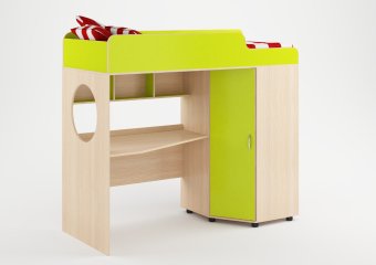 Кровать чердак Л-4 80х180