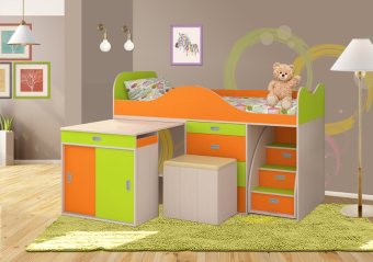 Кровать чердак Малыш Люкс