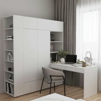 Стол письменный со стеллажом и шкафом 1765