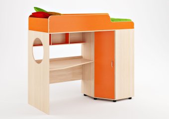 Кровать чердак Л-4 80х190