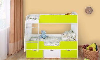 Кровать двухъярусная Малыш Двойняшка