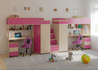 Двухъярусная кровать Л-4.5 80х190