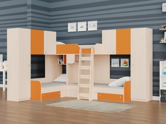 Трехместная кровать Трио 3
